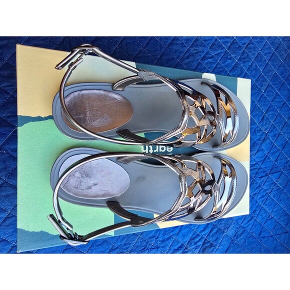 Stuart Weitzman Women's Gelfisher Sandals Graphite Jelly - Picture 3 of 4